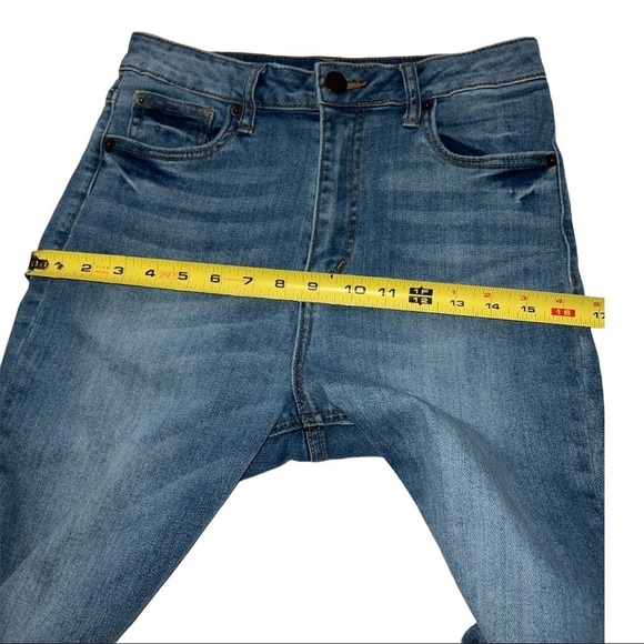 STS BLUE ALICIA MOM JEAN RAW HEM HIGH RISE WOMEN’S SIZE 28 DENIM BLUE JEANS - Picture 14 of 16